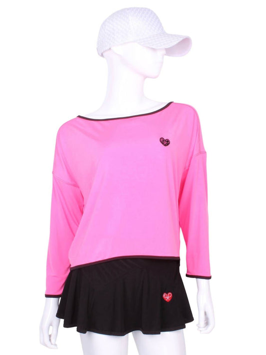 Love Love Tennis - Women's Long Sleeve Baggy Tennis Tee