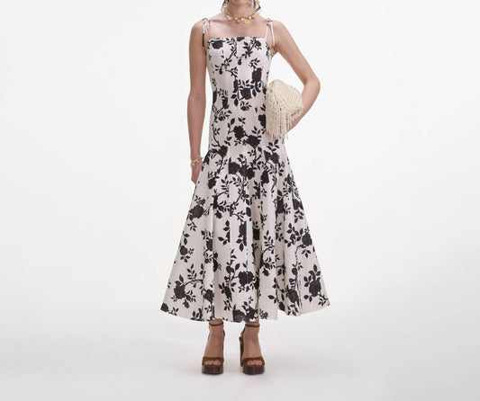 Self-Portrait - Floral Print Midi Dress