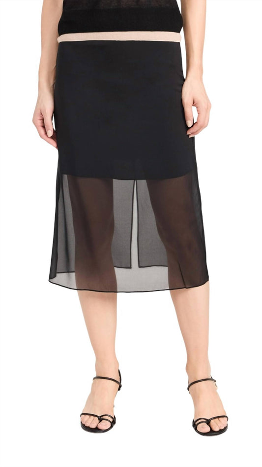 Vince - Sheer Pencil Skirt