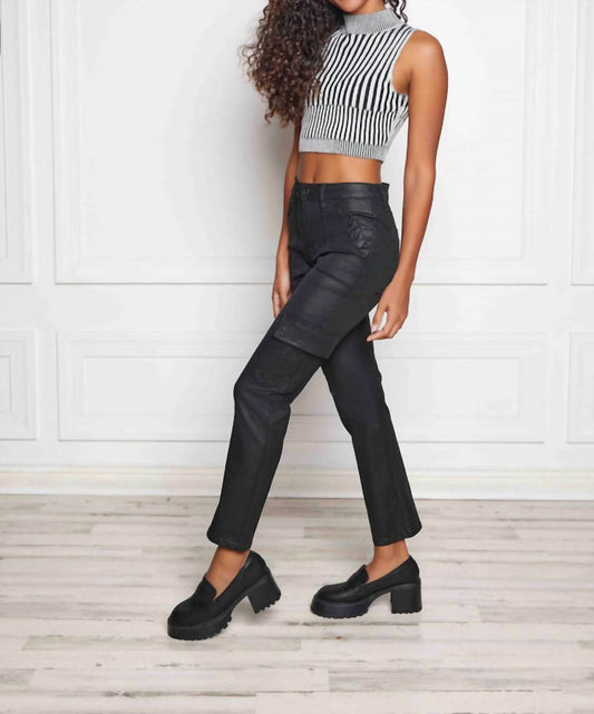 Hidden - Quinn High Waist Cargo Cigarette Jeans