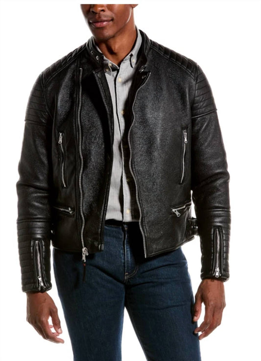Robert Graham - Vegan Leather Racer Jacket