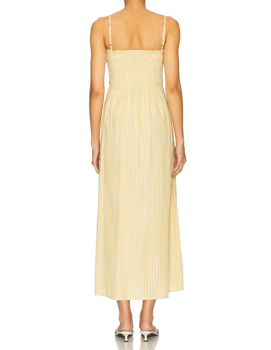 Pistola - Bianca Smocked Bodice Midi Dress