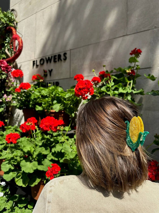 Solar Eclipse - Women's Corn Claw Clip