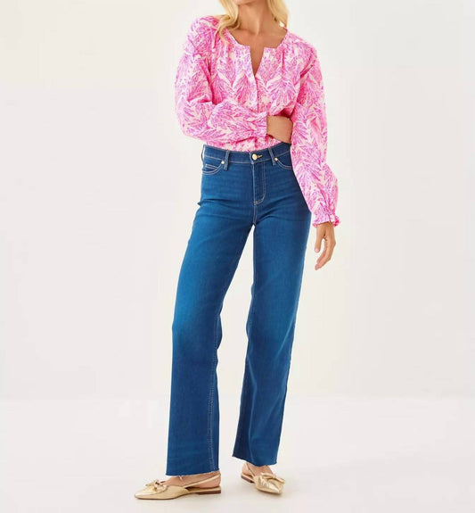 Lilly Pulitzer - Aniston High Rise Straight Leg Jean
