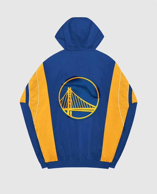 Starter - Men's Golden State Warriors Home Team Half-zip Jacket