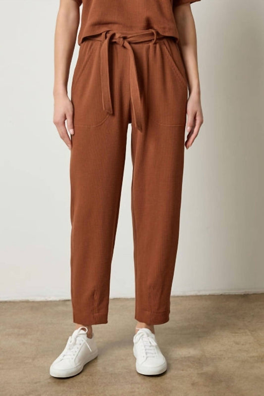 Lilla P - Textured Belted Sweatpants