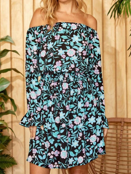 Andree By Unit - Off The Shoulder Floral Printed Dress