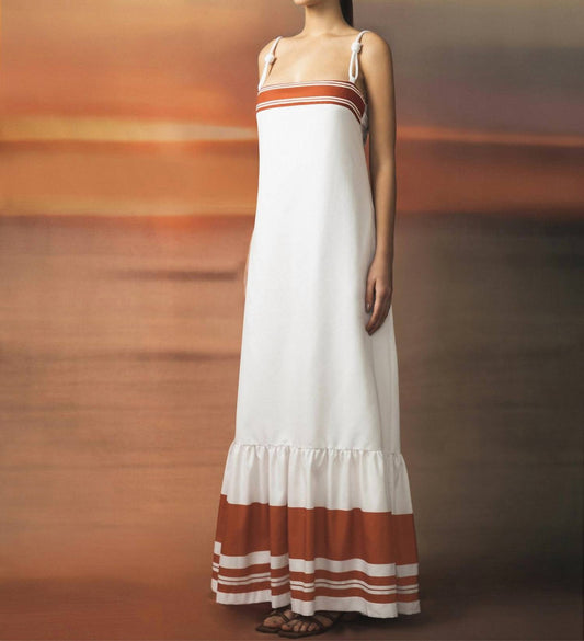 Andres Otalora - Mis Raises Poplin Spaghetti Strap Maxi Dress