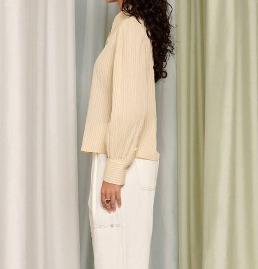 Ghospell - Samira Textured Stripe Shirt