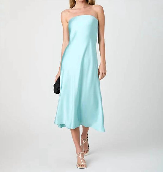 French Connection - Oona Satin Strapless Midi Dress