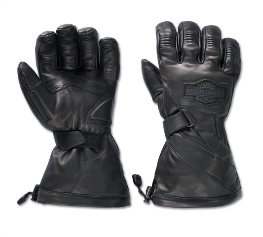 Harley Davidson - Men's Circuit II Waterproof Leather Gauntlet Gloves