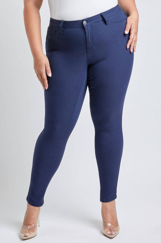 Ymi - Hyperstretch Forever Color Mid Rise Pant - Plus