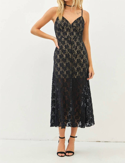 Idem Ditto - Twilight Affair Lace Midi Dress