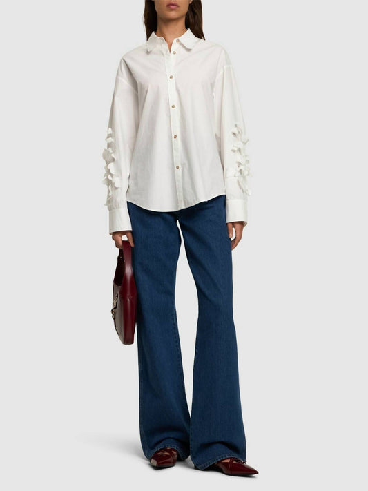 Forte Forte - En Fleur Embroidered Cotton Poplin Shirt