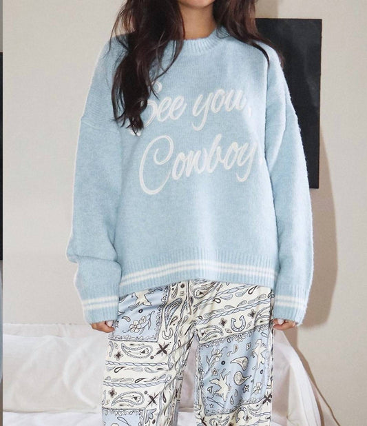 Bailey Rose - See You Cowboy Long Sleeve Sweater