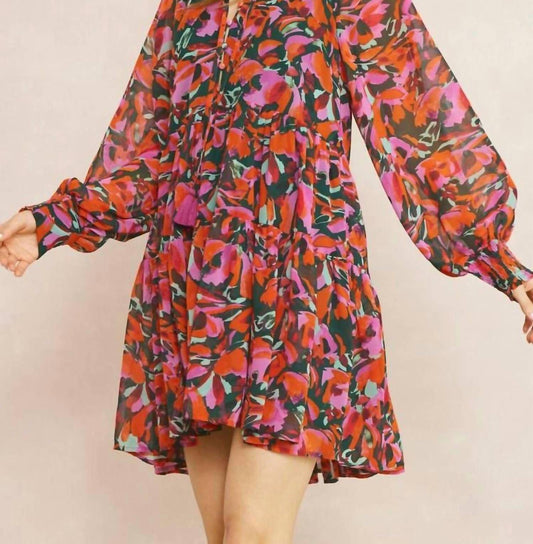Entro - Floral Print Dress