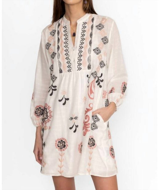 Johnny Was - BELLANIA BUTTON YOKE FIELD SLIP DRESS