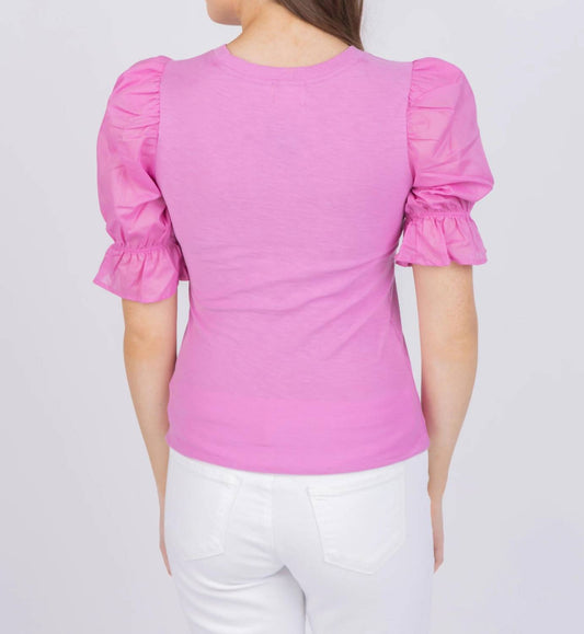 Nation Ltd - Bia Gathered Sleeve Tee