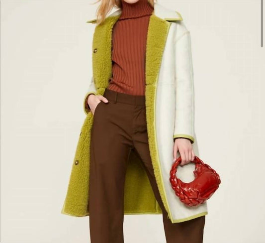 Something Navy - Reversible Faux Shearling Coat