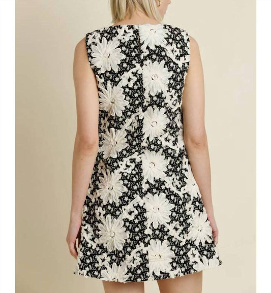 Aureum - Andie Embroidered Twill Mini Dress