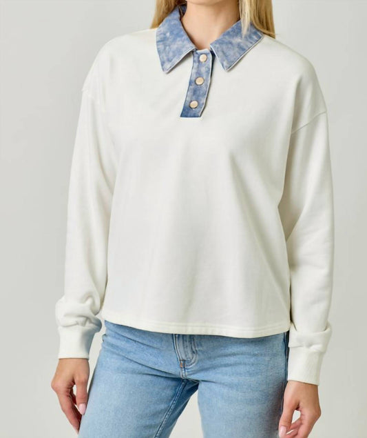 Mystree - Denim Polo Shirt