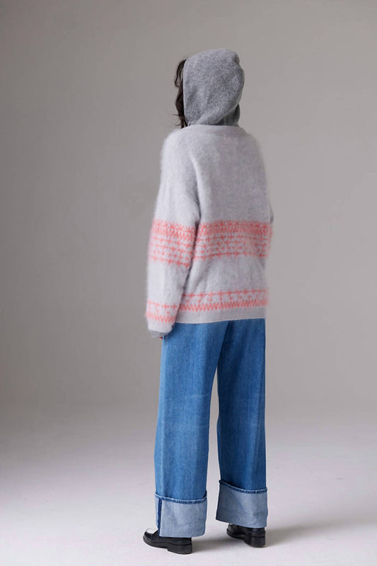 Crush - Brushed Surf Fairisle Cardigan