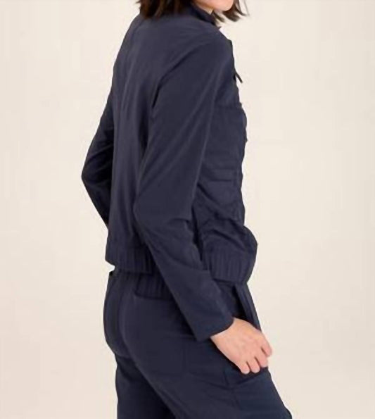 Xcvi - Momentum Whisper Stretch Ruched Active Jacket