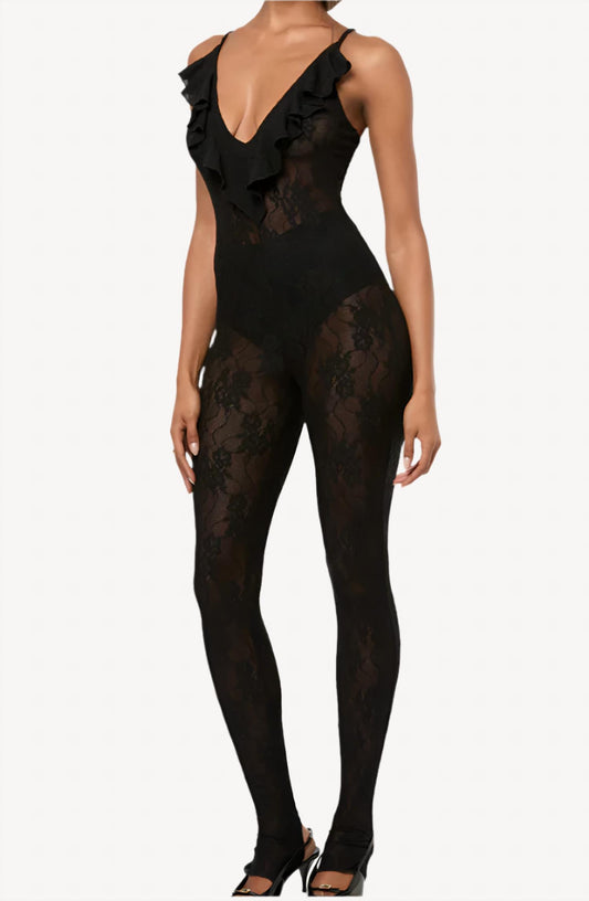 We Wore What - Lace Jumpsuit