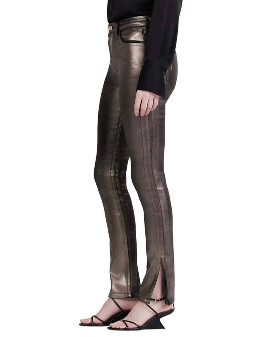 Derek Lam 10 Crosby - Tootsies High Rise Metallic Coated Jeans