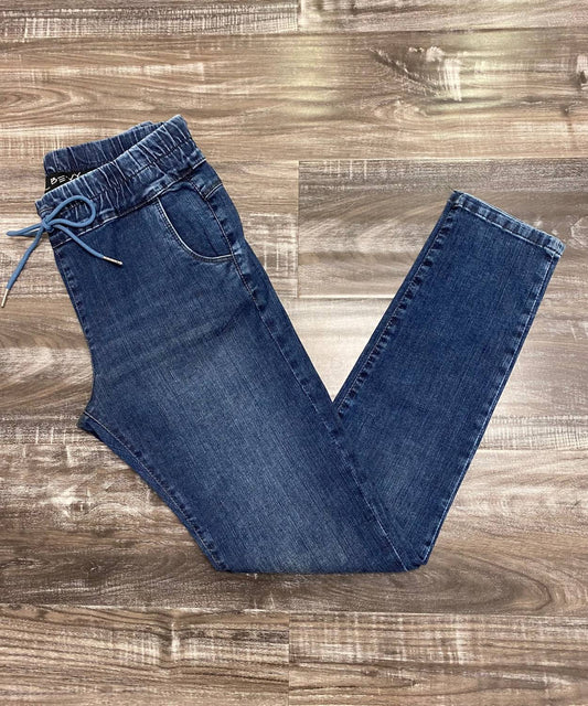 Bevy Flog - Women's Denim Drawstring Skinny Leg Jean