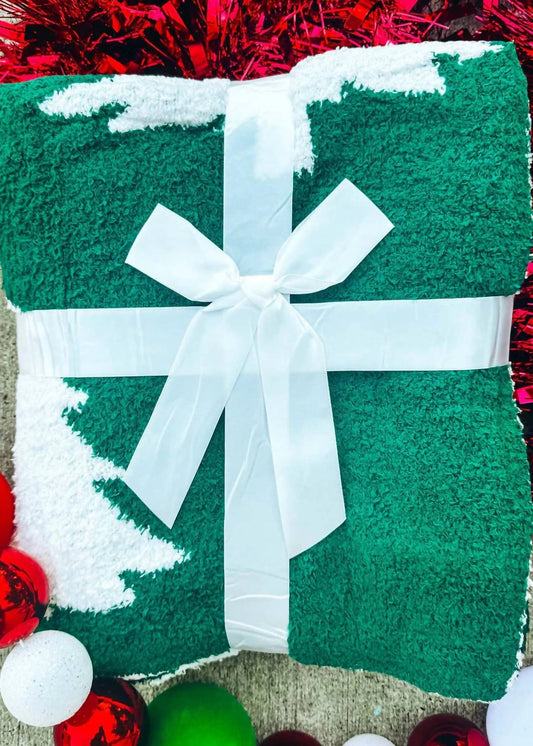 Prickly Pear Tx - Christmas Tree Holiday Blanket