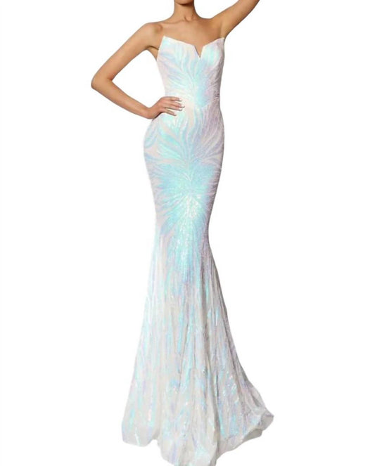 Portia&Scarlett - LONG STRAPLESS MERMAID PROM DRESS