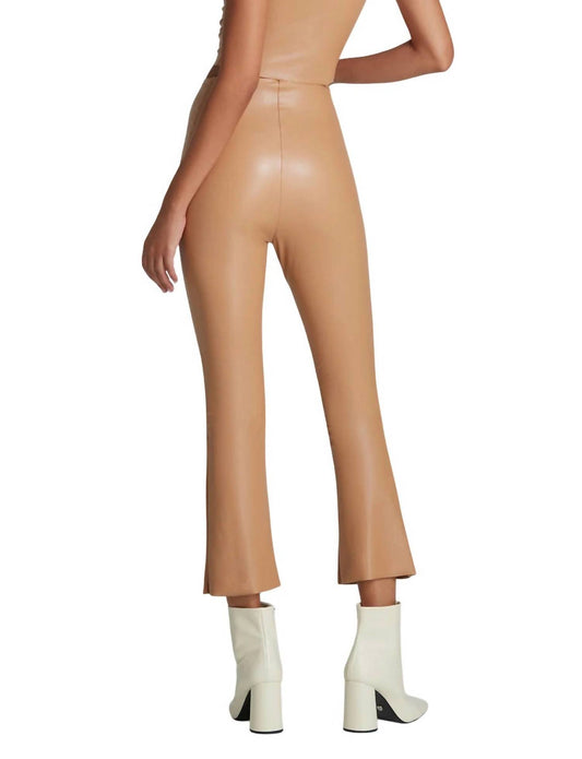 Commando - Faux Leather Crop Flare Legging