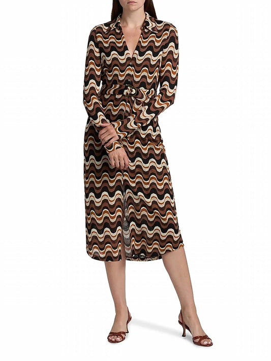 Ramy Brook - Lydia Long Sleeve Belted Midi Dress