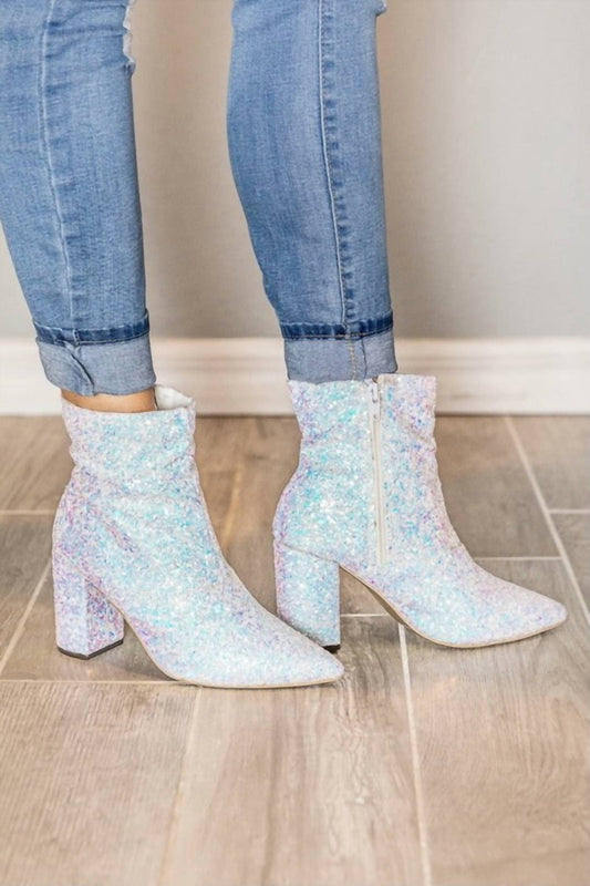 Old Cutler - Sophia Unicorn Glitter Iridescent Boots