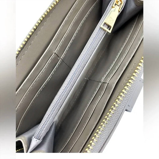 Badgley Mischka - Women's Vegan Leather Wallet Long With Phone Pocket And Wristlet