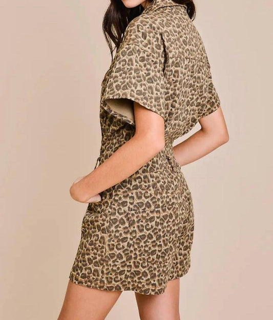 Le Lis - Leopard Short Romper