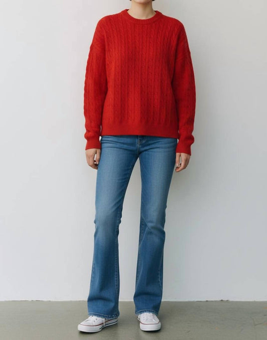 Wishlist - Crewneck Cable Sweater