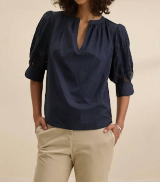 Velvet By Graham & Spencer - Laria 07 Sunflower Embroidery Blouse