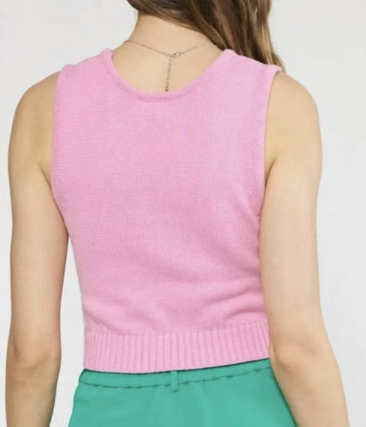 Entro - Cherry Knit Top