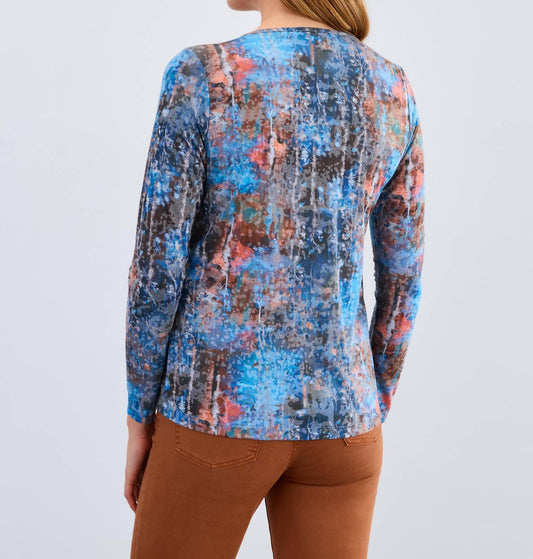 Fdj - Long Sleeve V-neck Top