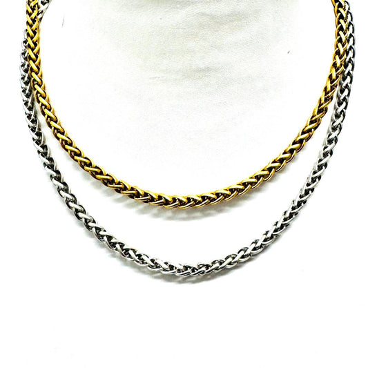 Yochi - Women's Wheat Chain Necklace