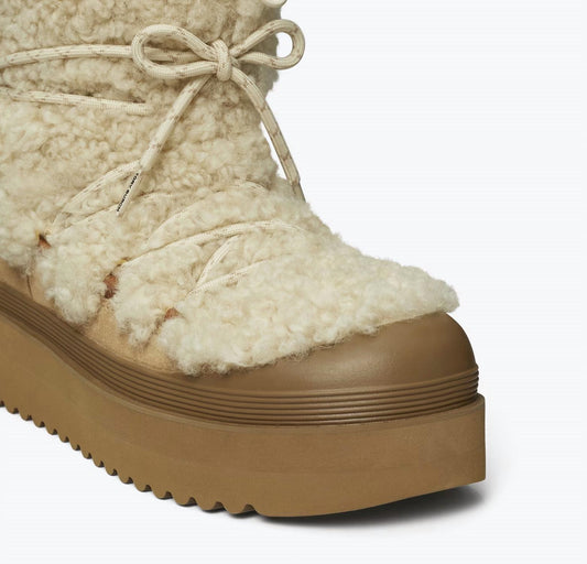 Tory Burch - Women's Mellow Shearling Lace Up Boot
