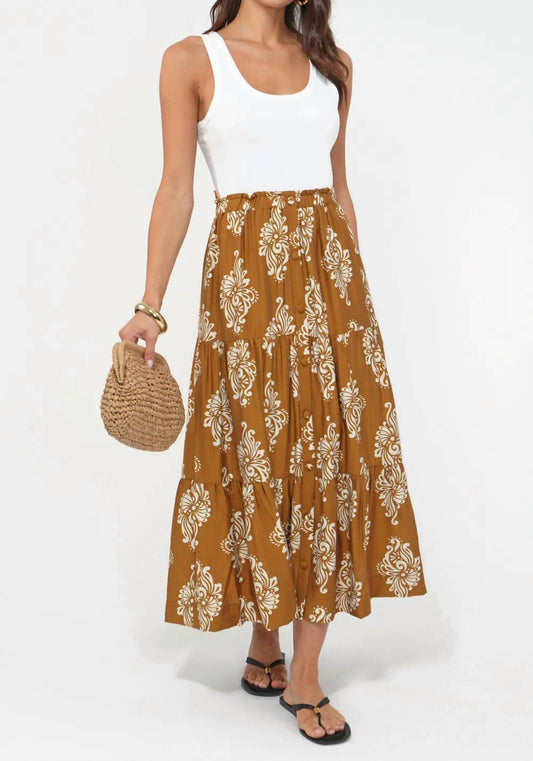 Greylin - Marcy Tiered Midi Skirt