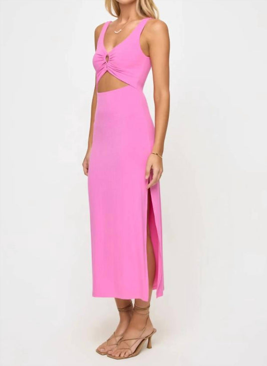 L*Space - Camille Front Loop Cutout Midi Dress