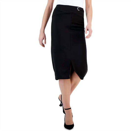 T Tahari - Knee-length Rayon Pencil Skirt