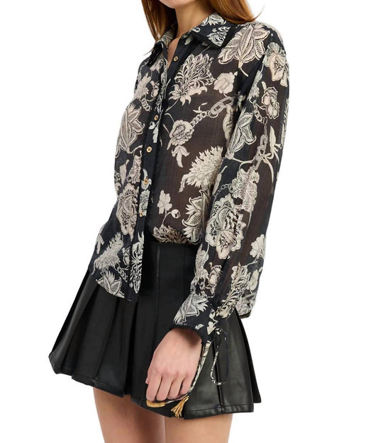 En Saison - Elisabet Floral Btton Downshirt