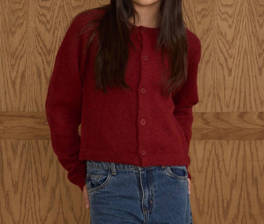 Rylee + Cru - Tween Fuzzy Cardigan