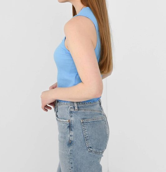 Re/Done - Crinkle High Neck Tank