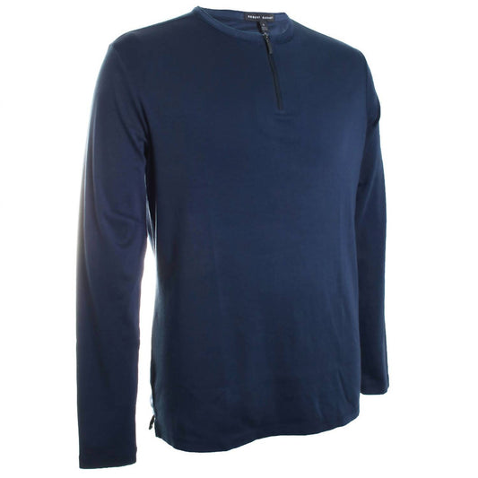 Robert Barakett - Men's Georgia Long Sleeve Zip Henley Top
